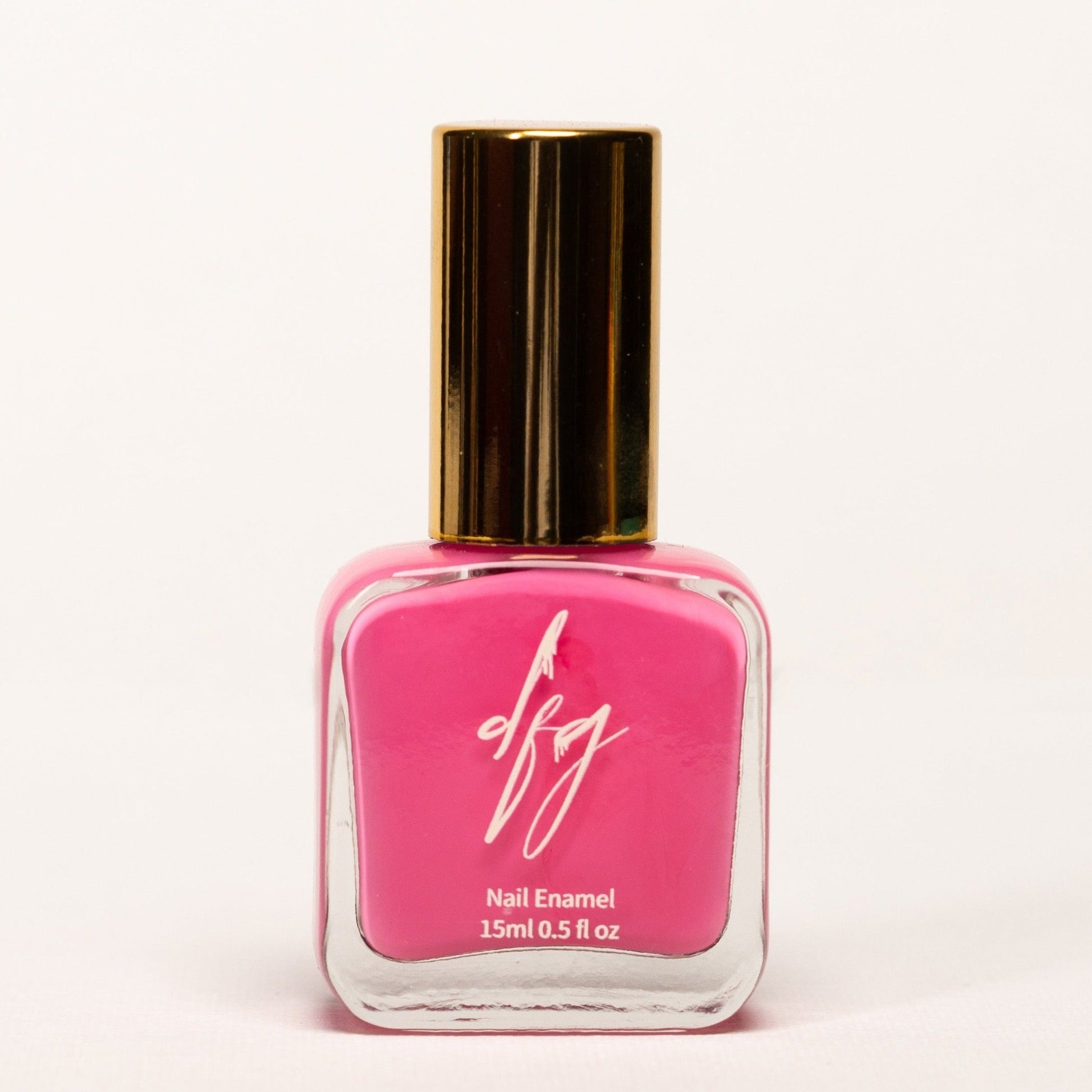 The nail polish bottle is elegantly shaped, with a smooth texture that can be easily identified by touch. The color of the nail polish is a beautiful, soft pink, reminiscent of blooming flowers and gentle femininity.